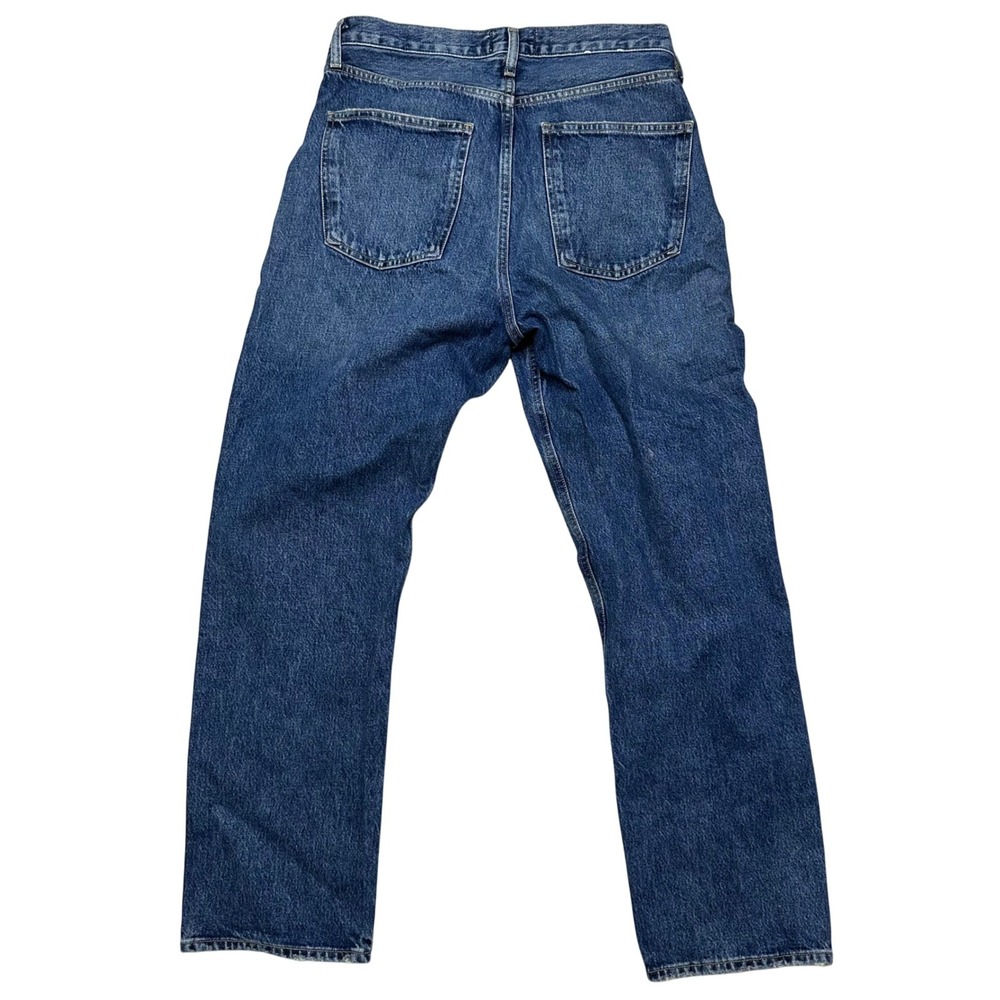 Agolde woman's 90s medium rise dark wash denim jeans bounty straight leg 28 - Picture 5 of 12